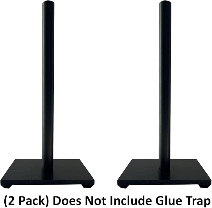 Keyfit Tools StickyStand (2 Pack) Wasp Yellow Jacket Glue Stick Trap Stand For Flat Surface Like Tables Decks & Patios Weighted Stand Wind Resistant ~Does Not Include Traps