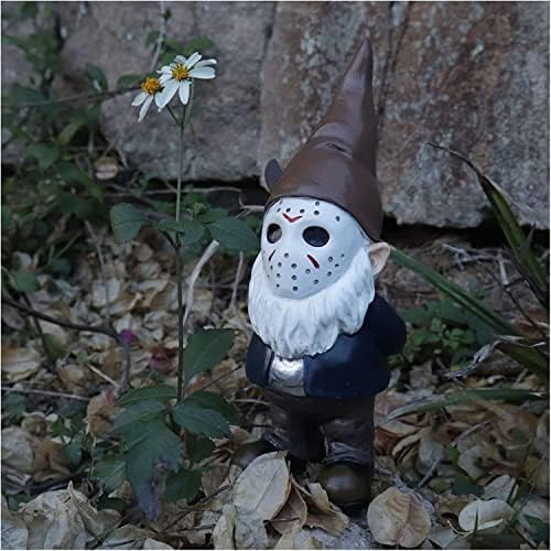 Garden Gnome Statue Decoration Garden Decor Horror Gnomes Boo Basket
