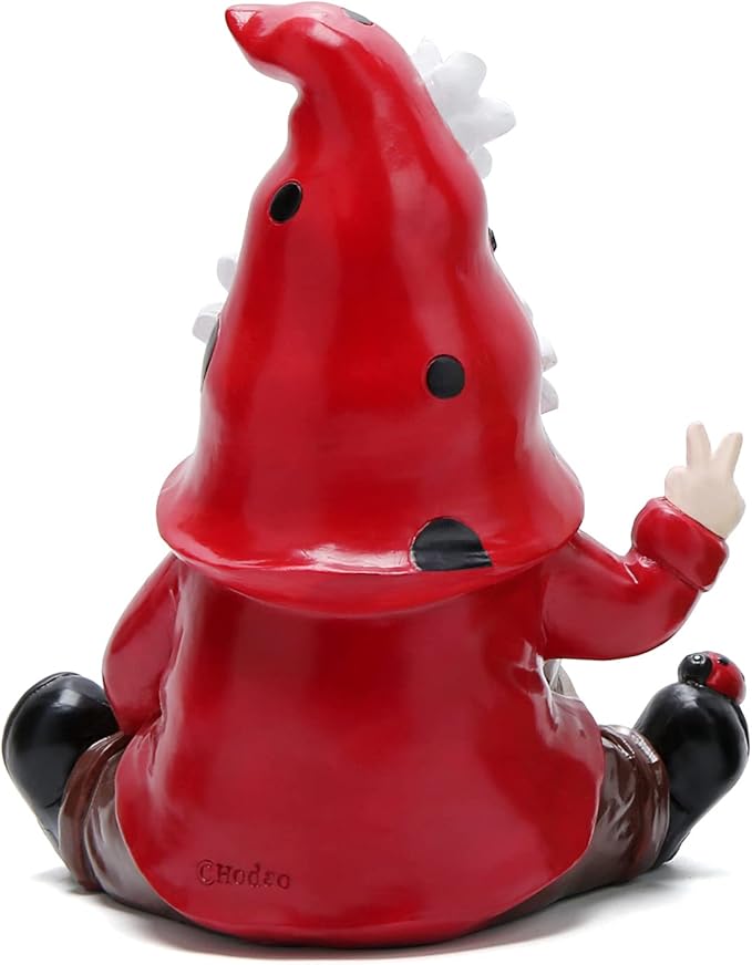 Hodao Ladybug Spring Gnomes Decorations for Home Table, Porch, Garden Yard Ladybug Elf Ornaments Decor Spring Gnome Figurines Decor for Outdoor Garden Birthday Gifts for Mom, Grandma