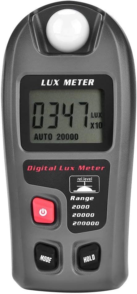 MT-30 Digital Light Meter Lux Meter 0.1-200,000 Lux Range Illuminance Meter with LCD Display Portable Luxmeter for Indoor Outdoor Lighting Measurement