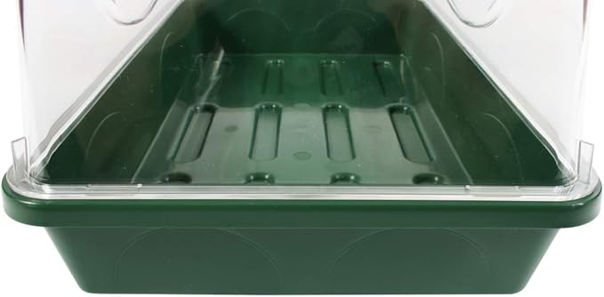 EarlyGrow 93763 Medium Seed and Herb Domed Propagator with Vented Side Height Extension, Green