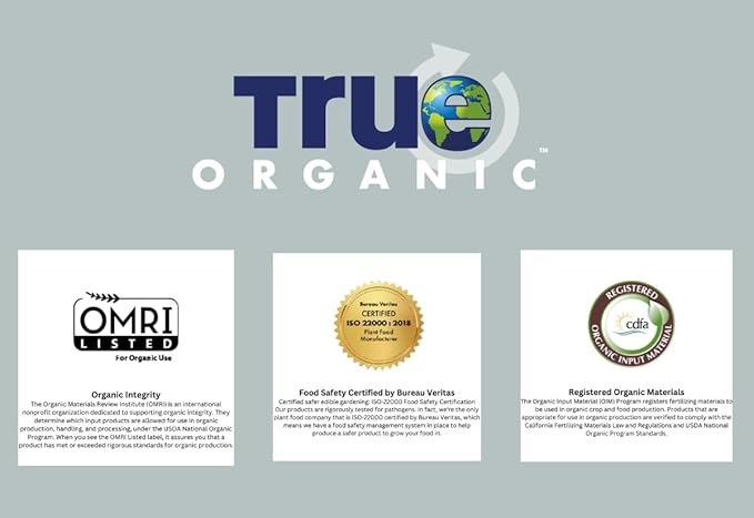 True Organic Rose & Flower Food – Organic Fertilizer for Stunning Blooms – 4lb Bag Covers 70 Sq. Ft.