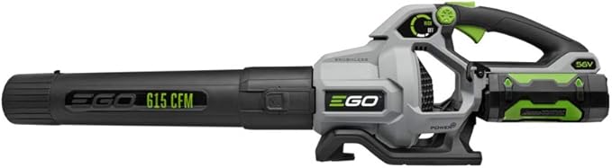 EGO POWER+ Leaf Blower, Cordless Electric 615 CFM, Includes 56V 2.5Ah Battery and Charger - LB6151