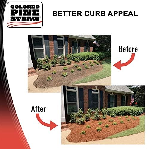 Longleaf Pine Straw Roll for Landscaping - Brown Color UV Resistant - Covers Up to 125 Square Feet