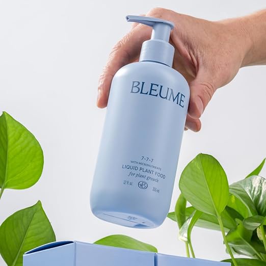 Bleume Liquid Plant Food, All-Purpose Houseplant Fertilizer, NPK 7-7-7 with Micronutrients, Made in The USA, Plant Food for Houseplants, Potted Plants, Vegetables, Flowers, and Tropicals