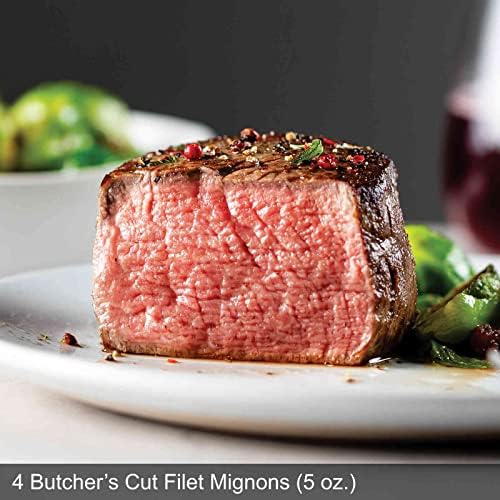 Omaha Steaks Classic Gift Pack (4 Butcher's Cut Filet Mignons, 4 Air-Chilled Boneless Chicken Breasts, 4 PureGround Filet Mignon Burgers, Fully Cooked Meatballs, 4 Gourmet Jumbo Franks, 4 Individual Scalloped Potatoes, 4 Caramel Apple Tartlets, 1 jar O...