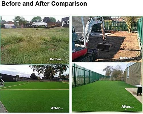 Petgrow Artificial Grass Turf 13FTX82FT(1066 Square FT)- Realistic & Thick Synthetic Fake Grass Mat for Outdoor Garden Landscape Pet Dog Grass Rug Faux Turf
