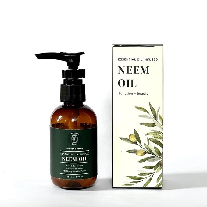 Neem Oil for Plants Refill (Makes 30 Spray Bottles, 480 fl oz) Infused with Lavender, Peppermint & Rosemary Essential Oils (2.7 fl oz)