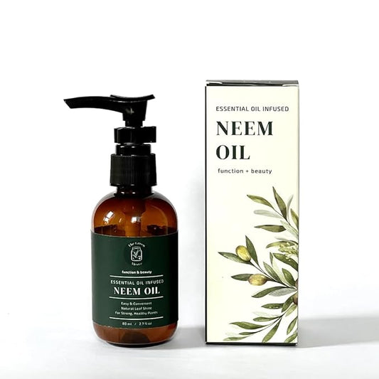 Neem Oil for Plants Refill (Makes 30 Spray Bottles, 480 fl oz) Infused with Lavender, Peppermint & Rosemary Essential Oils (2.7 fl oz)