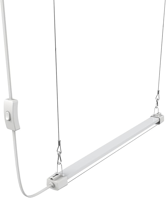 APICDOM LED Grow Light 2FT Full Spectrum Compact Linkable Lighting Fixture for Indoor Greenhouse Year Round Plant Seedlings, Essential Grow Slim Hanging Suspended Strip