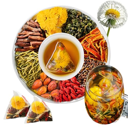 Goji Berry Chrysanthemum Tea,30bags,Wolfberry,Chrysanthemum,Dandelion,Mulberry Leaf,Honeysuckle,Cassia Seed,Cardenia,Orange Peel,8 Excellent Raw Material Kidney Liver Formulas Plant Herbs (1)