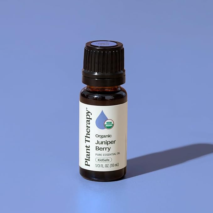 Plant Therapy Organic Juniper Berry Essential Oil 100% Pure, Undiluted, Natural Aromatherapy, Therapeutic Grade 10 mL (1/3 oz)