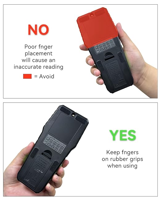 Pinless Moisture Meter for Walls, Wood, Non-Invasive Moisture Detector with Deep Scan, Digital LCD Display – Wall Moisture Tester for Water Damage, Home Inspections, Renovation