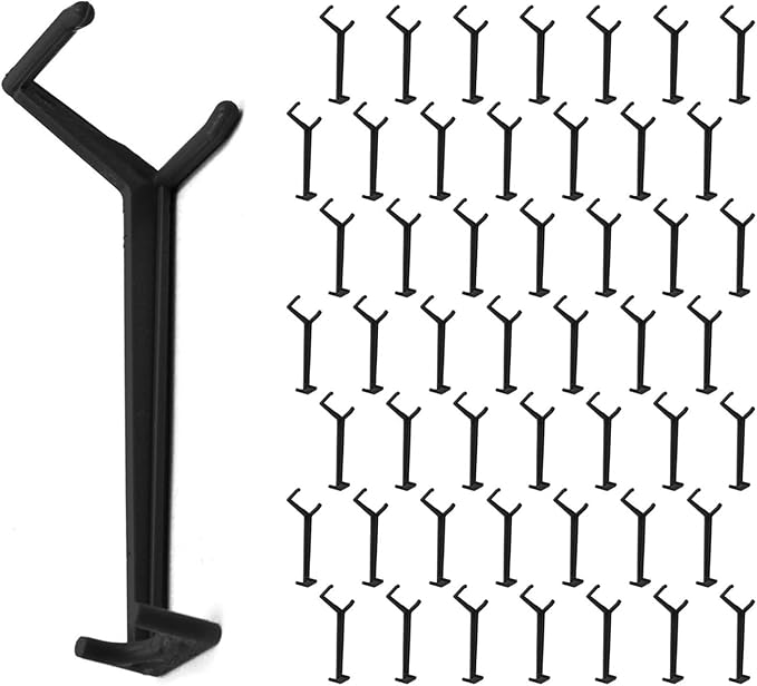 Fruit Tree Limb Spreaders Adjustable Plant Branch Benders, Tree Branch Spreaders to Nudge Limbs for Most Fruit Trees,50 Pcs (Black)