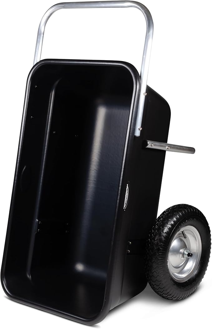 Smart Carts Premium Yard Cart - Strong, Lightweight, and Perfectly Balanced (16" Air Filled Wheels)