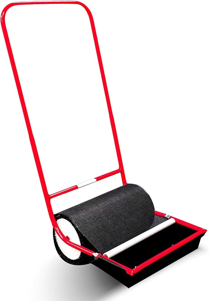 X-Large Remover Yard Tool Wide for Easy Yard Cleanup - Push Model 2.0 for Burr & Sticker Removal - Effortless Goat Head Roller and Picker - Made in USA (18" Extra Wide)