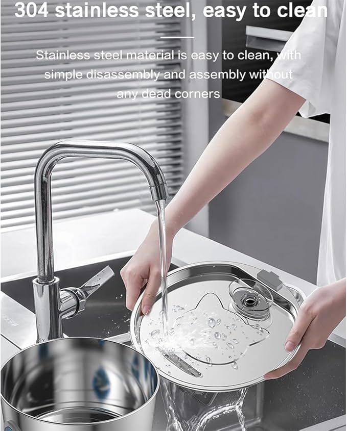 2026 New Dog Bowl, Dog Water Fountain, 3.2l Filtered Water Bowl, Stainless Steel Easy to Clean, Super Quiet Smart Watering Systems Quadruple Purification, Suitable for Dogs/Cats (1PC+2Filters)