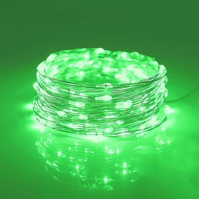 3Pcak USB Fairy Lights, USB Powered String Lights 16.5FT 50 LEDs, Fairy String Lights for Bedroom, Wedding, Party, Christmas Tree Decoration (Green)