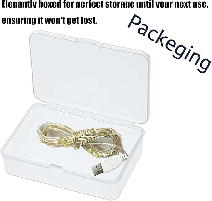 3Pcak USB Fairy Lights, USB Powered String Lights 16.5FT 50 LEDs, Fairy String Lights for Bedroom, Wedding, Party, Christmas Tree Decoration (Green)