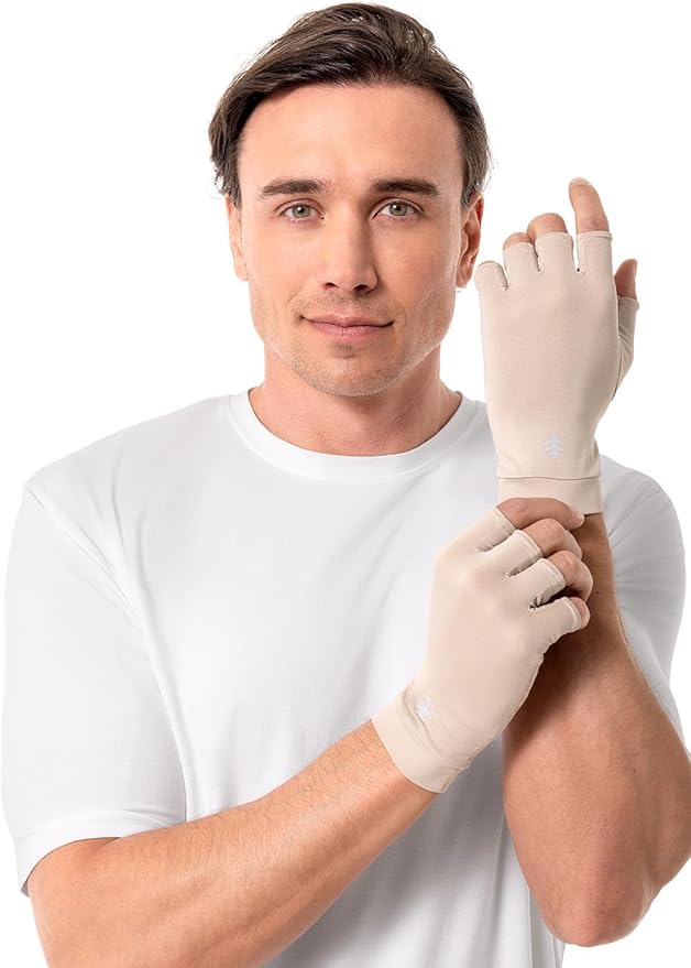 Coolibar Fingerless UV Sun Gloves - UPF 50+ Sun Protection - Ouray