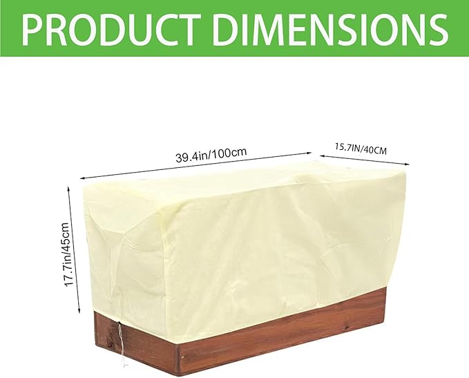 BATULU Plant Frost Cover, Rectangular Garden Protection Blanket with Drawstring, 39.3X 17.7X 15.7Inch, Winter Plant Protection Netting for Raised Beds, 4 Pack