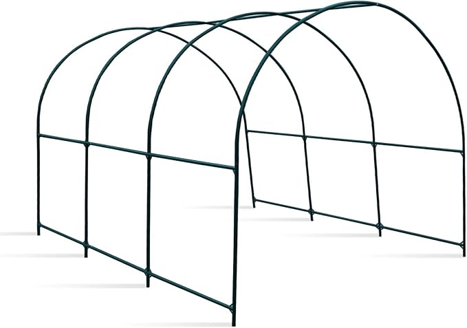 Strong Camel Greenhouse Replacement Frame for Outdoor Larger Hot Garden House , Support Arch Frame Climbing Plants/Flowers/Vegetables (12'X7'X7', Frame)