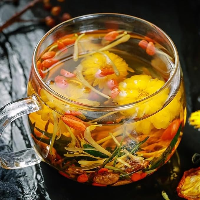 Goji Berry Chrysanthemum Tea,30bags,Wolfberry,Chrysanthemum,Dandelion,Mulberry Leaf,Honeysuckle,Cassia Seed,Cardenia,Orange Peel,8 Excellent Raw Material Kidney Liver Formulas Plant Herbs (3)