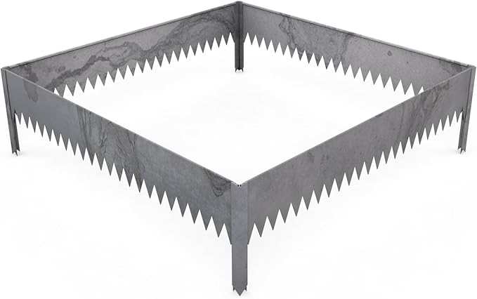 Edge Right - Raised Garden Bed Kit - COR-Ten Steel (8" COR-Ten Steel, 4 FT x 4 FT)