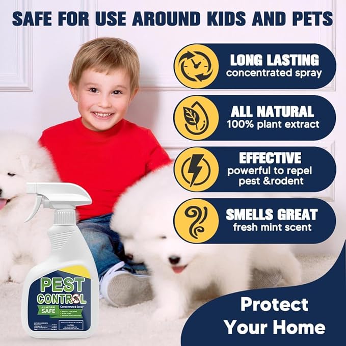 LAQDECDV Pest Control, Mouse Repellent Pouches, Rodent Repellent, Mice Repellant Indoor, Peppermint Mice to Repel Rodents, Ant, Roach & Mosquito, Rat Repellant Outdoor 1P