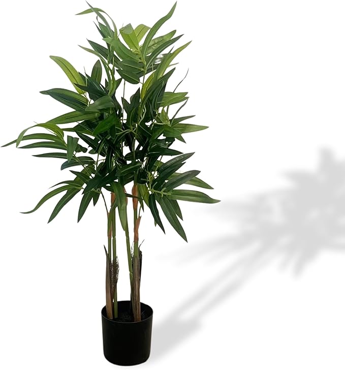 XBrand 35.4-Inches Artificial Bamboo Plant in Pot for Indoor Outdoor Home Office Store, Great Housewarming Gift
