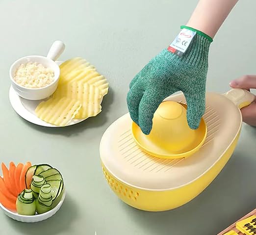 Cut Resistant Gloves, 2 Pairs of Food Grade Cut Resistant Gloves, Cutting Gloves for Kitchen, Oyster Shucking, Fish Fillet Processing, Carving Wood and Gardening(Small-Green)