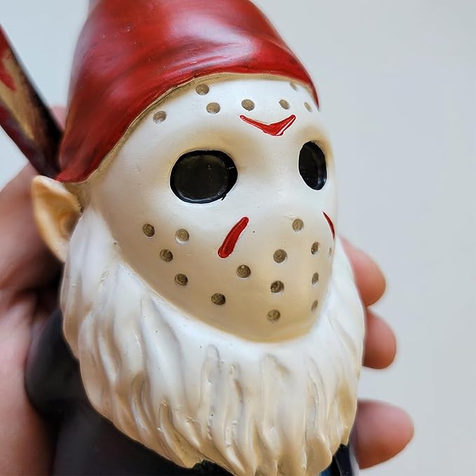Garden Gnome Statue Decoration Garden Decor Horror Gnomes Boo Basket