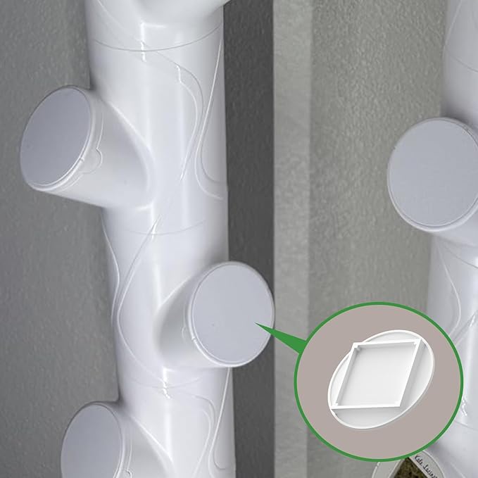 10 PCS White Pod Caps Compatible with Gardyn (The Caps go on top of yPod)，3D Printed Covers