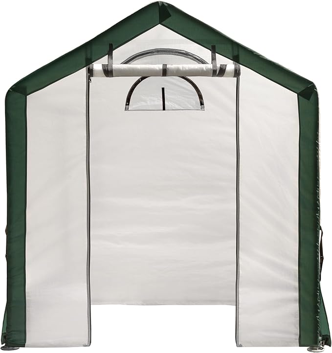 Miracle-GRO 6' x 6' x 6' All-Season Indoor/Outdoor Backyard Garden Greenhouse and Compact Waterproof Plant Shelter, Translucent