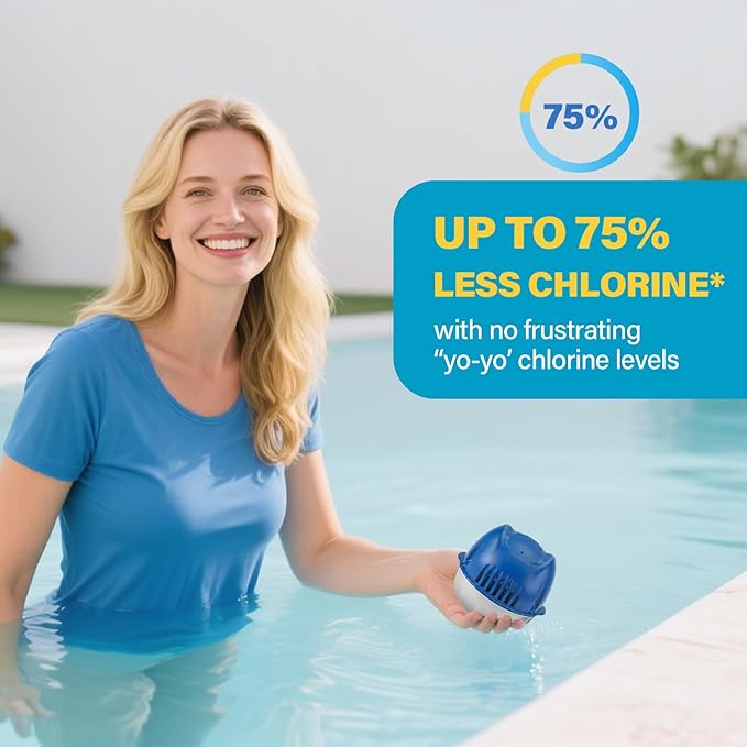 Kintillate Hot Tub Chlorine Cartridge Replacement Compatible with Frog Floating System,3 Pack Mineral Replacement Cartridges for Hot Tubs up to 600 Gallons, Smart Self-Regulating Water Treatment