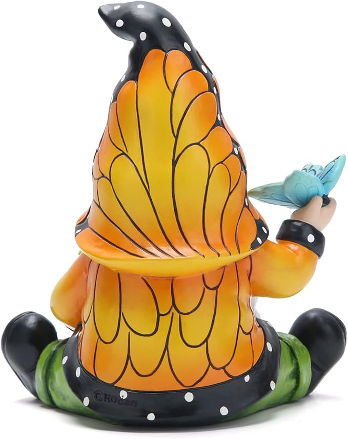 Hodao Spring Butterfly Gnomes Decorations for Home Table, Porch, Garden Yard Butterfly Elf Ornaments Decor Spring Gnome Figurines Decor for Outdoor Garden Birthday Gifts for Mom, Grandma
