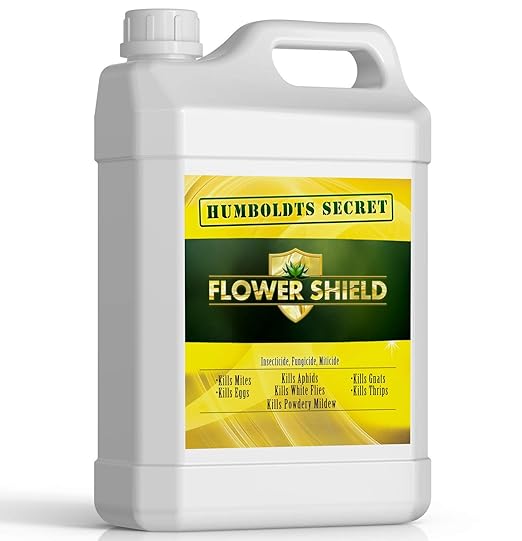 Humboldt’s Secret Flower Shield | Plant Care Spray for Routine Foliar Application & Maintenance | Naturally Derived, Oil-Based Formula | Indoor & Outdoor Plants | 1 Gallon