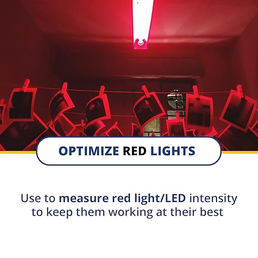 Solarmeter Model 9.6 Visible Red Light Meter, Handheld Digital Radiometer and Light Bulb Tester for Measuring Red Light for Collagen Stimulation & Wound Healing Lamps, 0-199.9 mW/cm², Made in USA