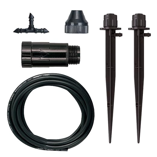 Orbit 56309 Planter Drip Irrigation Kit - 30ft Complete Watering System with Adjustable Micro-Bubblers for Container Gardens