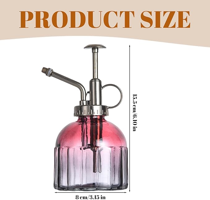 Style 4 Vintage Plant Mister, 200ml Bronze Top Spray Bottle for House Plants