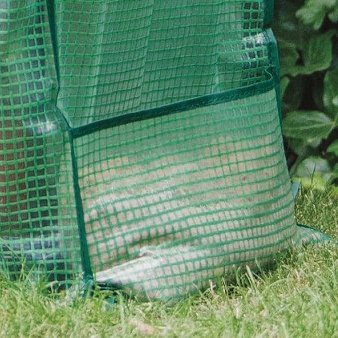 KINZZY Premium 2 Tier Portable mini Greenhouse with Heavy Duty PE Cover Plus Reinforced Shelving Within 33 lbs Weight Capacity, 23 X 18 X 34 Inch