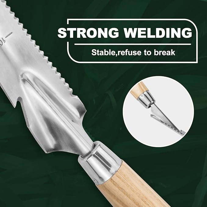 Hand Weeder Trowel Garden Weed Puller Weed Pulling Tool Hand Weeder Cutter Tool for Gardening Weeding Digging Cutting Transplanting Measuring Planting Removing Multi Use Garden Weed Picker Hand Tool