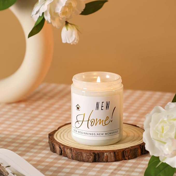 Housewarming Gift for New Home, New Home Gifts, Housewarming Gifts Idea for Women Friend, Moving in Gift, Vanilla&Lavender Scented Candles