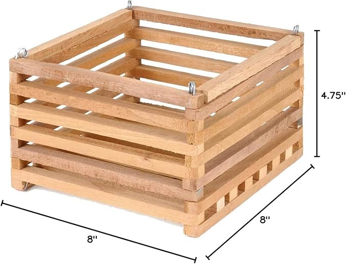 Sun Bulb 52720 Better GRO Square Cedar Basket, 8"
