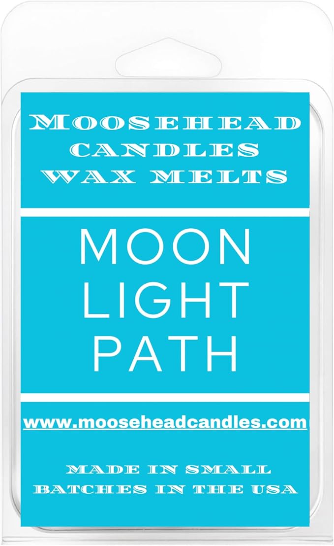 Moosehead candles Moonlit Path Wax Melts – 4 Pack BBW-Inspired Fragrance | Soft Lavender, Night-Blooming Jasmine & Powdery Musk | Long-Lasting Soy Wax Cubes, Pet Safe