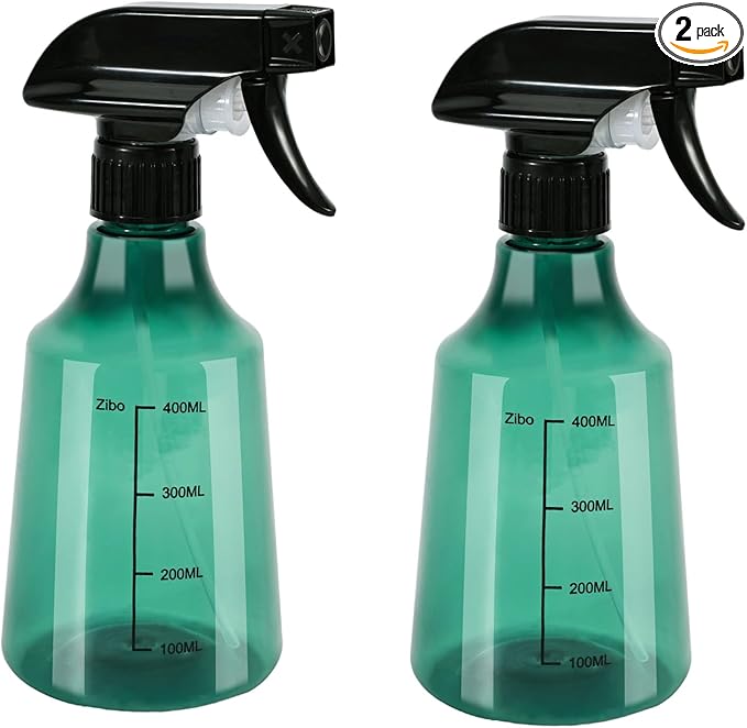 driew Plant Mister Spray Bottle, 2 Pack 13.6oz 400ML Plant Mister Water Spray Bottle with Scale for Plants Misting Bottle Water Fine Mist,Green