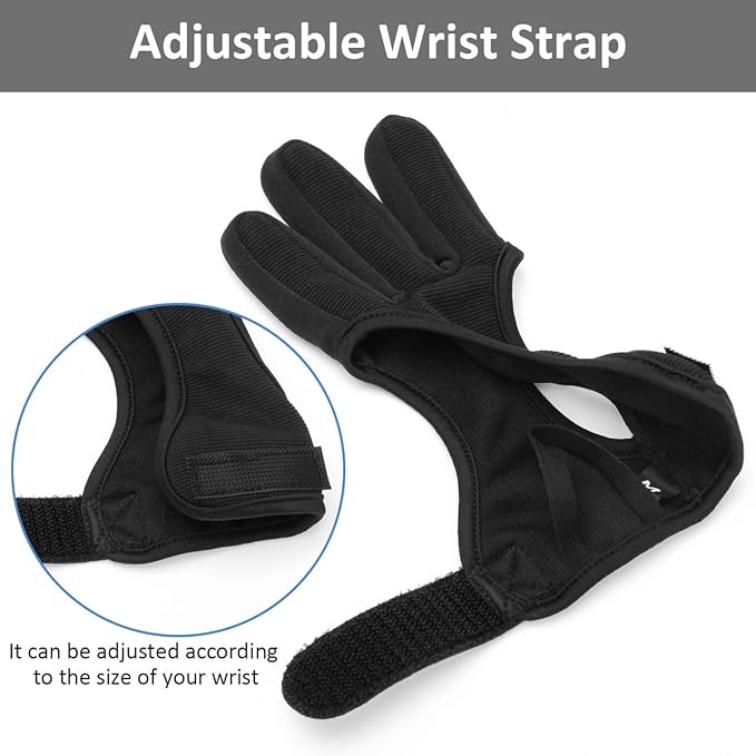 Coolrunner Archery Glove - Three Finger Leather Protective Gloves for Shooting - Kids' Gear Accessories