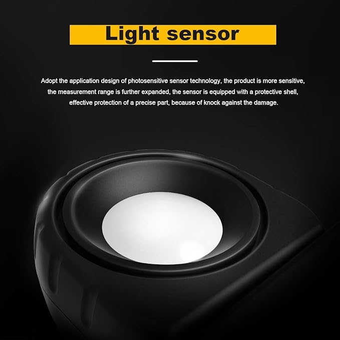 Digital Illuminance Light Meter,0.01~300,000 Measurement Range Lux Meter Foot Candles Luxmeter with 270º Rotated Sensor for Indoor Outdoor Light Meters for Plants (AP-881E)