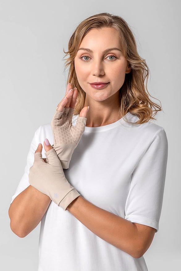 Coolibar Fingerless UV Sun Gloves - UPF 50+ Sun Protection - Ouray