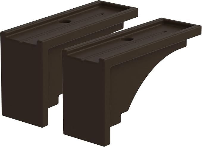 Mayne Fairfield Decorative Brackets (2-Pack) Compatible with Mayne Fairfield & Cape Cod Window Boxes Only – Classic Outdoor Accent for Window Box Support - Espresso